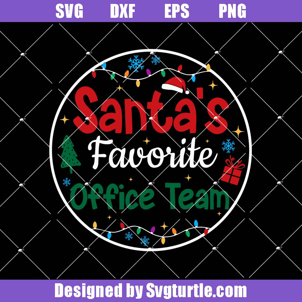 Santa's Favorite Office Team Svg, Office Staff Squad Svg Santa's Favorite Office Team Svg