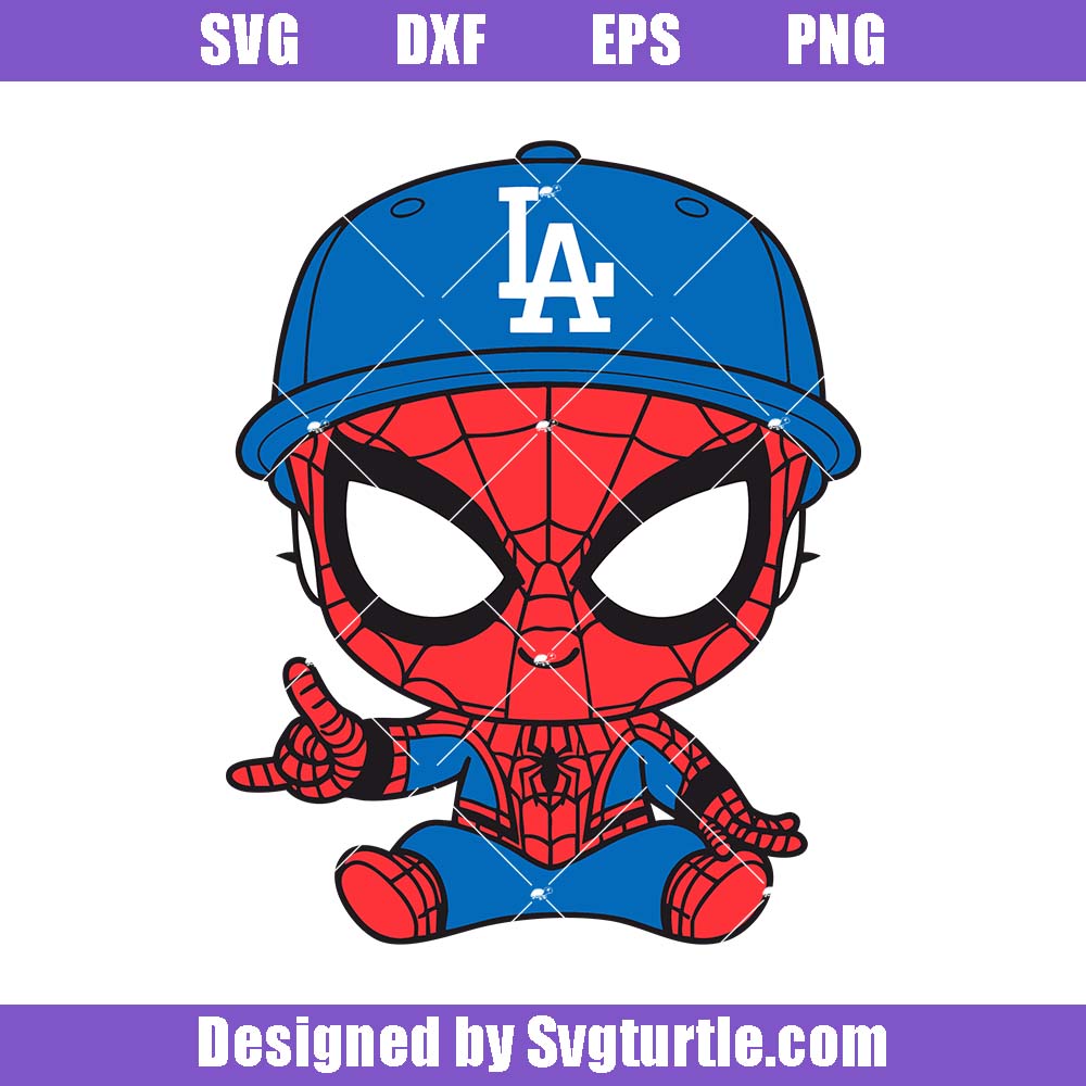 Baby Spiderman Los Angeles Dodgers Svg, Los Angeles Baseball Svg Baby Spiderman Los Angeles Dodgers Svg, Los Angeles Baseball Svg