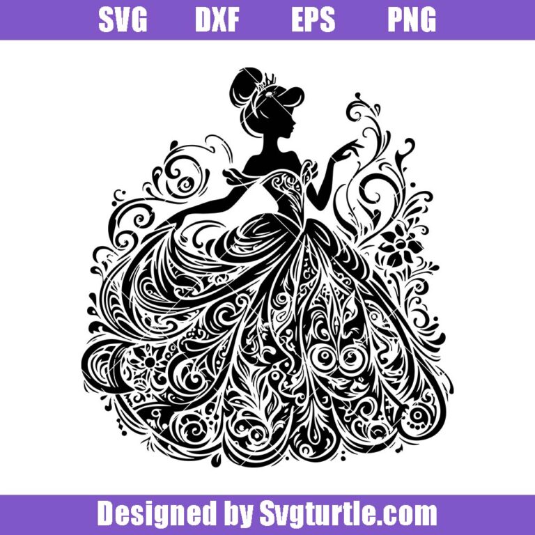 Rapunzel Mandala Princess Svg, Rapunzel Enchanted Princess