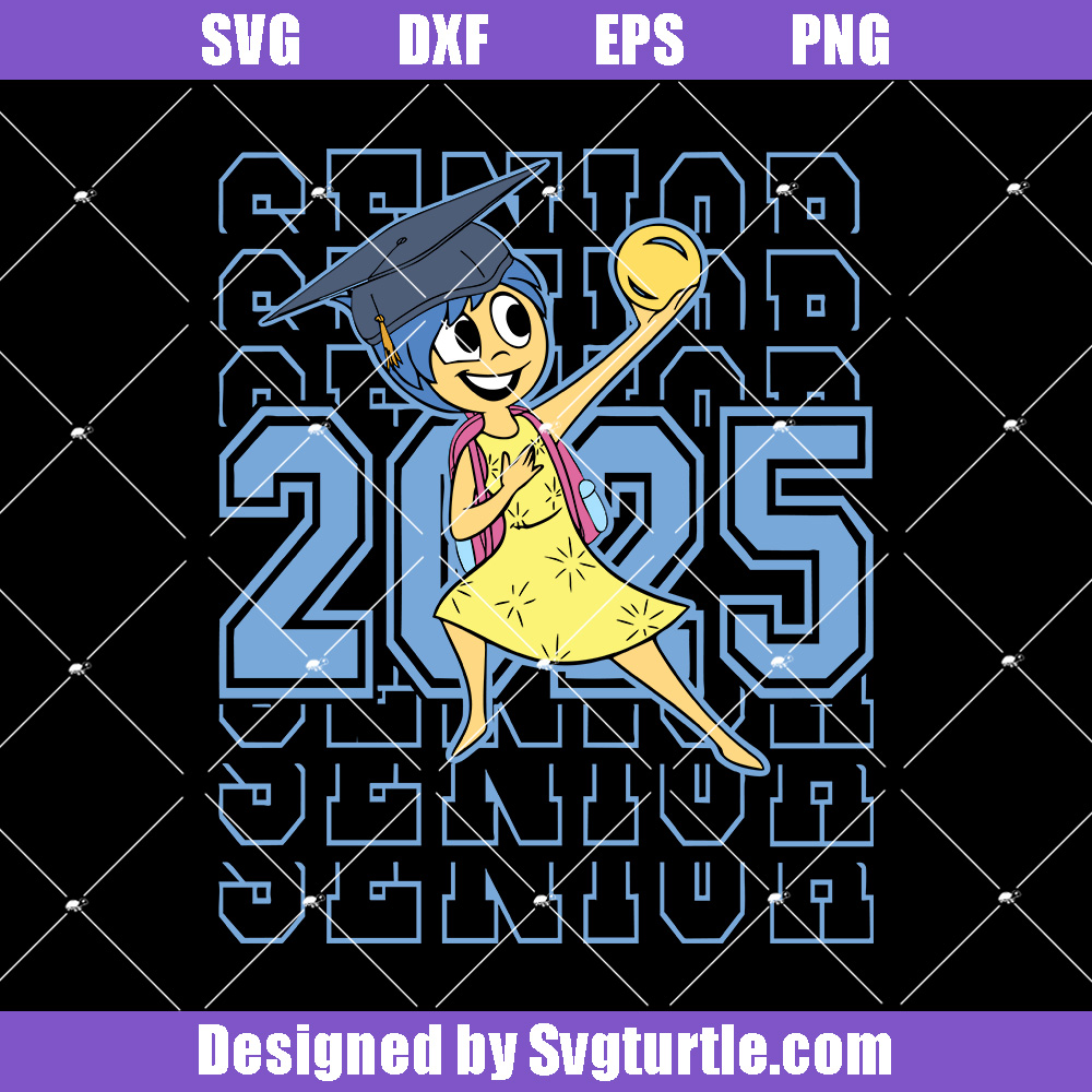 Joy Inside Out Svg, Class Of 2025 Svg, Disney Graduation Svg Joy Inside Out Svg