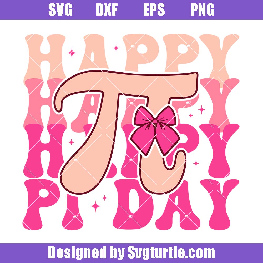 Pink Pi Day Coquette Svg, Teacher Math Svg, Cute Math Art Svg (1) Pink Pi Day Coquette Svg