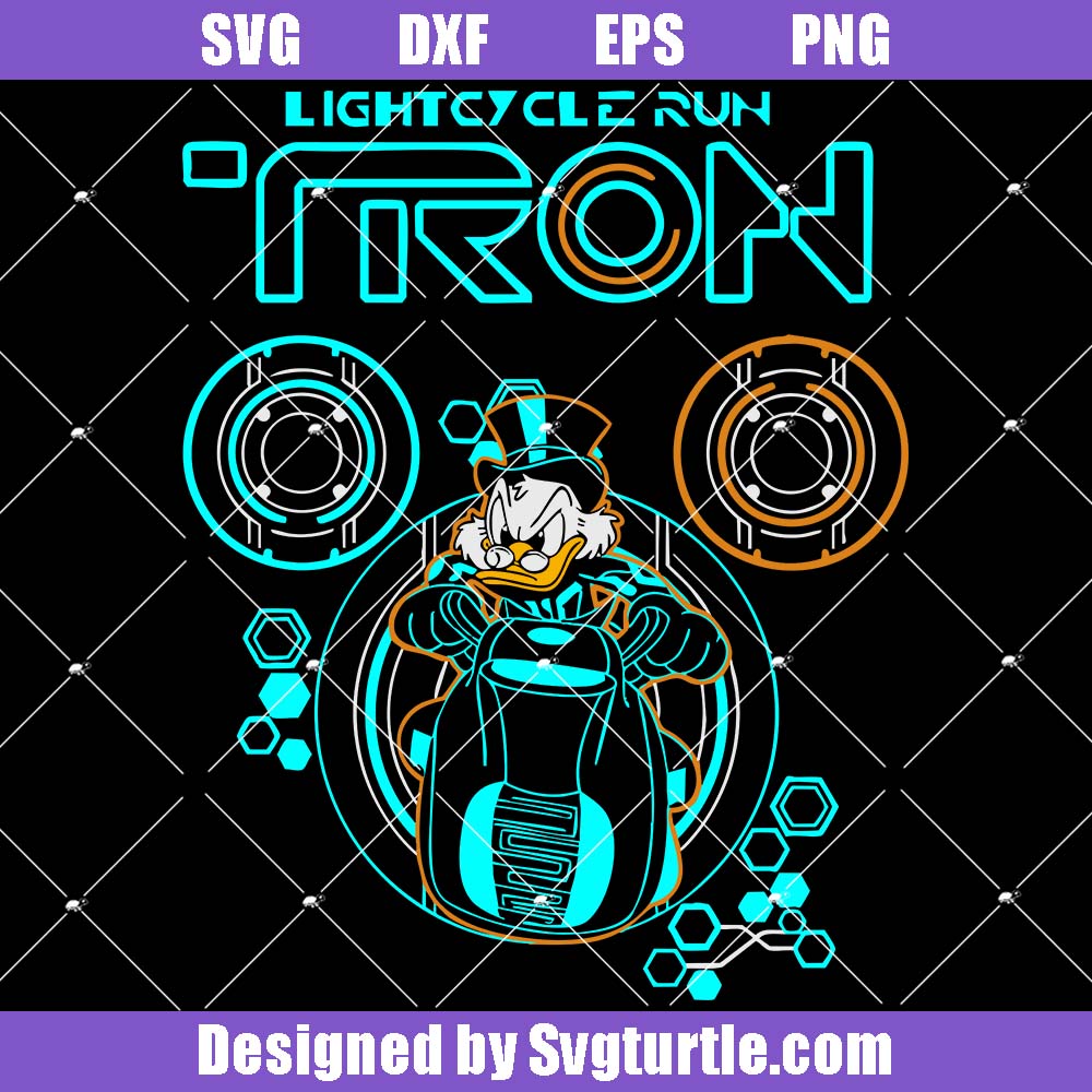 Disney Scrooge Mcduck Tron Svg, Lightcycle Run Ride Svg Disney Scrooge Mcduck Tron Svg, Lightcycle Run Ride Svg