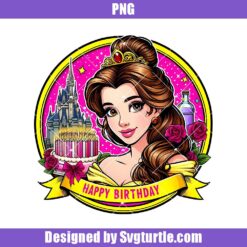 Princess Birthday Png, Princess Belle Png, Beauty And The Beast Png