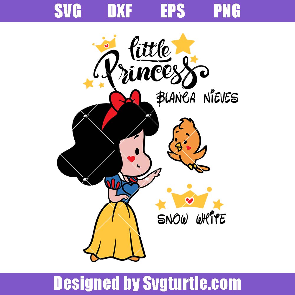 Little Princess Snow White Svg, Snow White Svg, Blanca Nieves Svg Little Princess Svg
