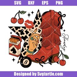 Edgy Cowgirl Svg, Western Vegas Collage Svg, Wild West Cowgirl Svg