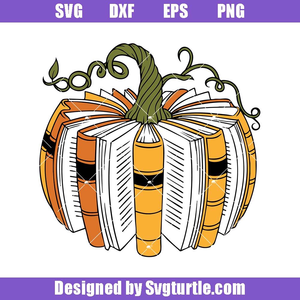 Fall Book Pumpkin Svg, Autumn Cozy Svg, Fall Reading Svg Fall Book Pumpkin Svg