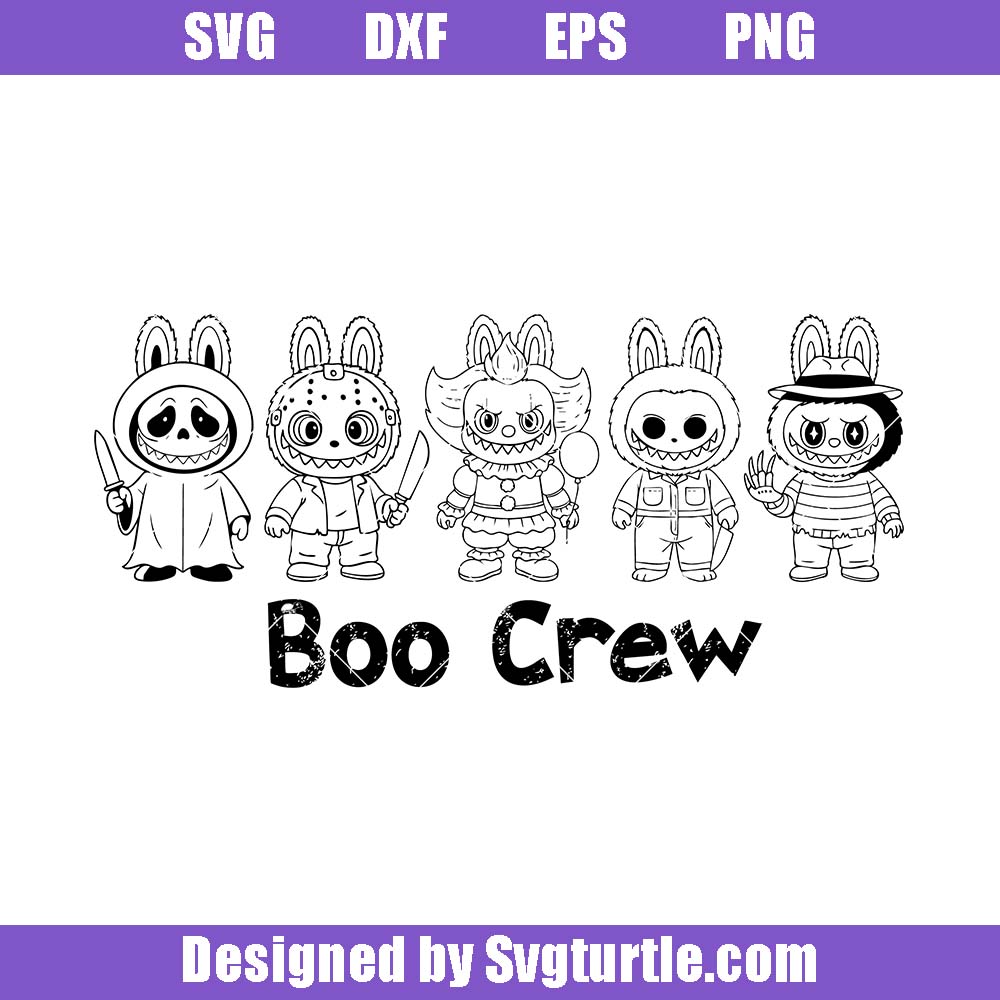Halloween Monster Svg, Cute Halloween Monsters Svg, Boo Crew Svg Halloween Monster Svg