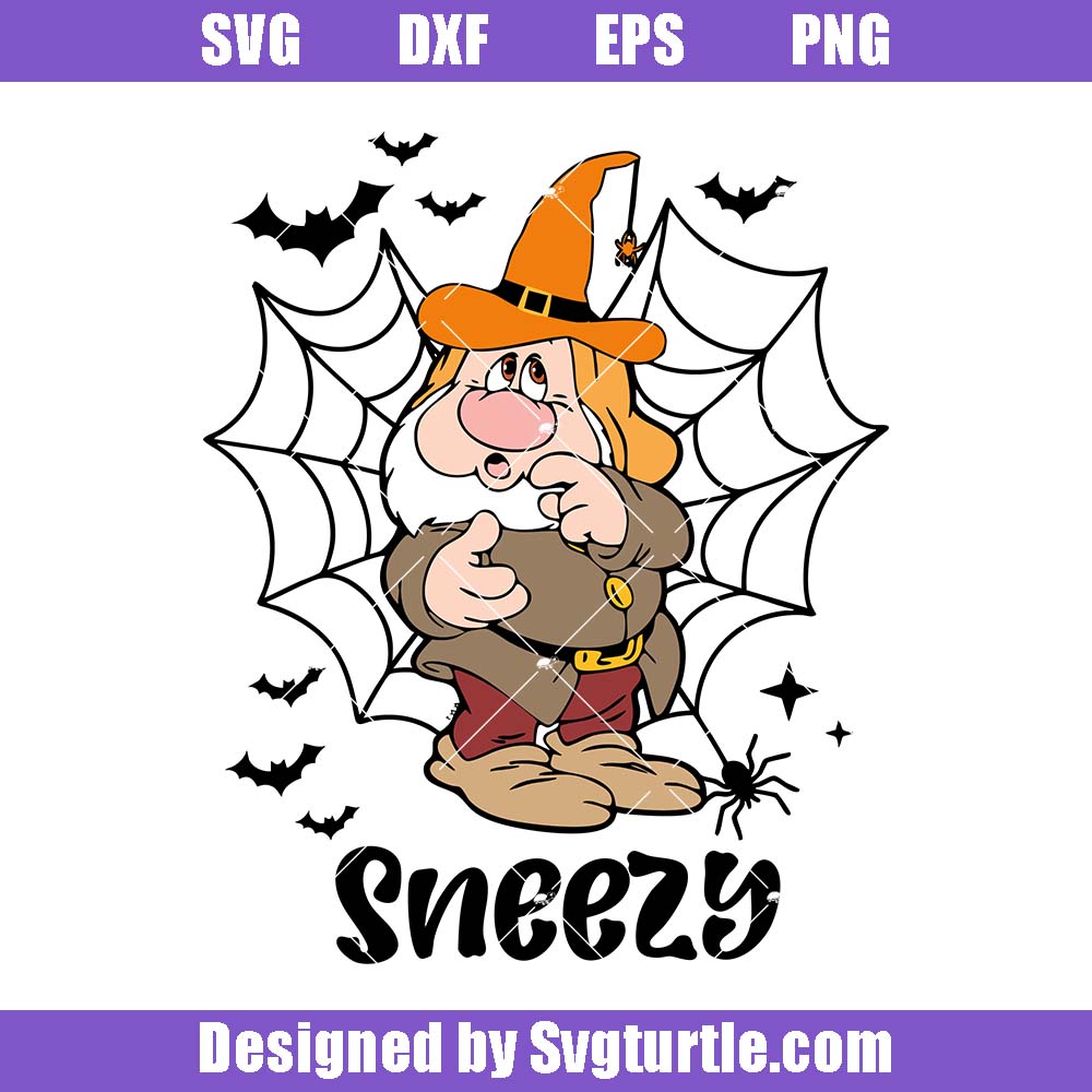 Sneezy Dwarfs Svg, Princess Snow White Svg, Sneezy Halloween Svg Sneezy Dwarfs Svg, Princess Snow White Svg, Sneezy Halloween Svg