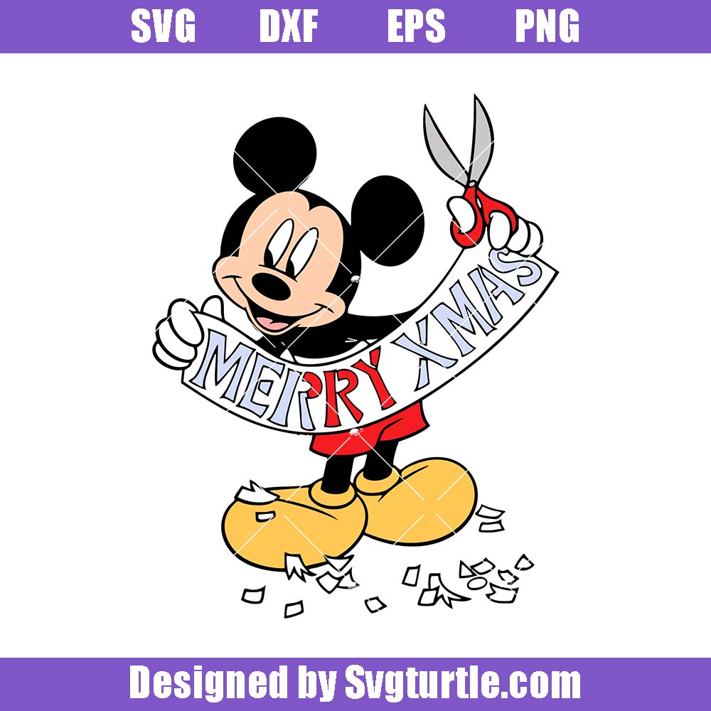 Disney Mickey Merry Xmas Svg, Disneyland Vacation Holiday Gift Disney Mickey Merry Xmas Svg, Disneyland Vacation Holiday Gift