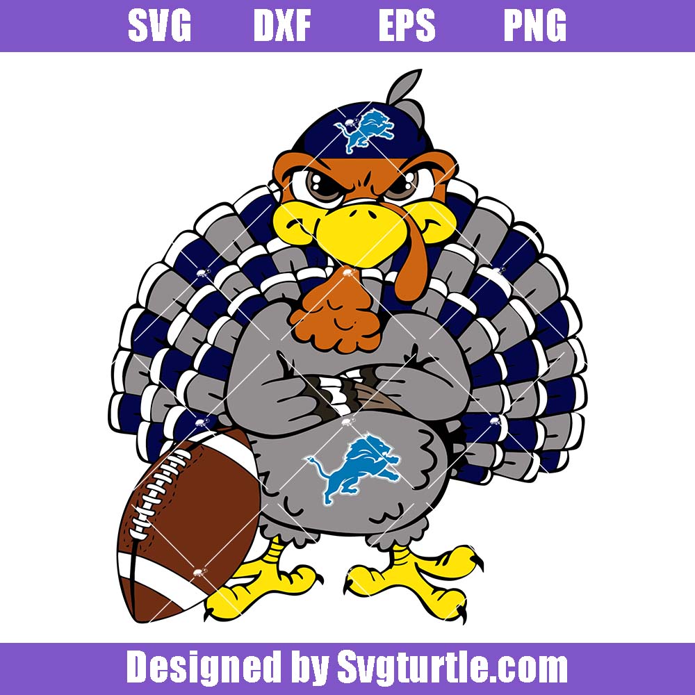 Detroit Lions Turkey Svg, Funny Football Turkey Thanksgiving Svg Detroit Lions Turkey Svg, Funny Football Turkey Thanksgiving Svg