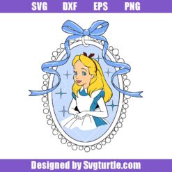 Disney Princess Alice Coquette Bow Svg, Princess Coquette Bow Svg (1)
