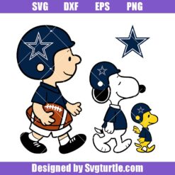 Cowboys Peanuts Svg, Charlie Brown Svg, Snoopy Football Svg