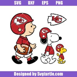 Peanuts Kansas City Chiefs Charlie Brown Svg, Snoopy Football Svg