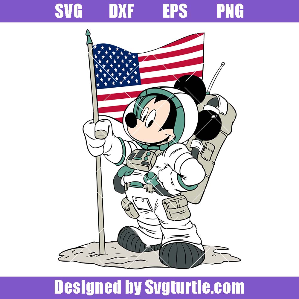 Mickey Astronaut Svg, Mickey Spaceship Svg Moon Mission Svg Mickey Astronaut Svg