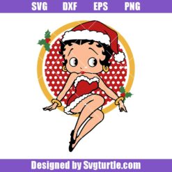 Christmas 90' Betty Boop Svg Design