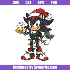 Christmas Shadow The Hedgehog Svg Design