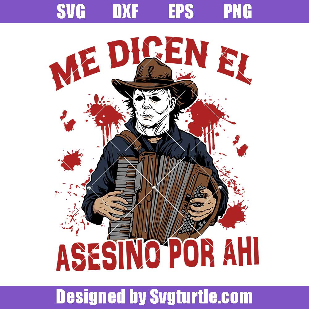 Cowboy Horror Killler Svg Design - Spanish Halloween Cutfile Cowboy Horror Killler Svg Design