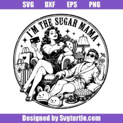Sugar Mama Pinup Style Svg Design